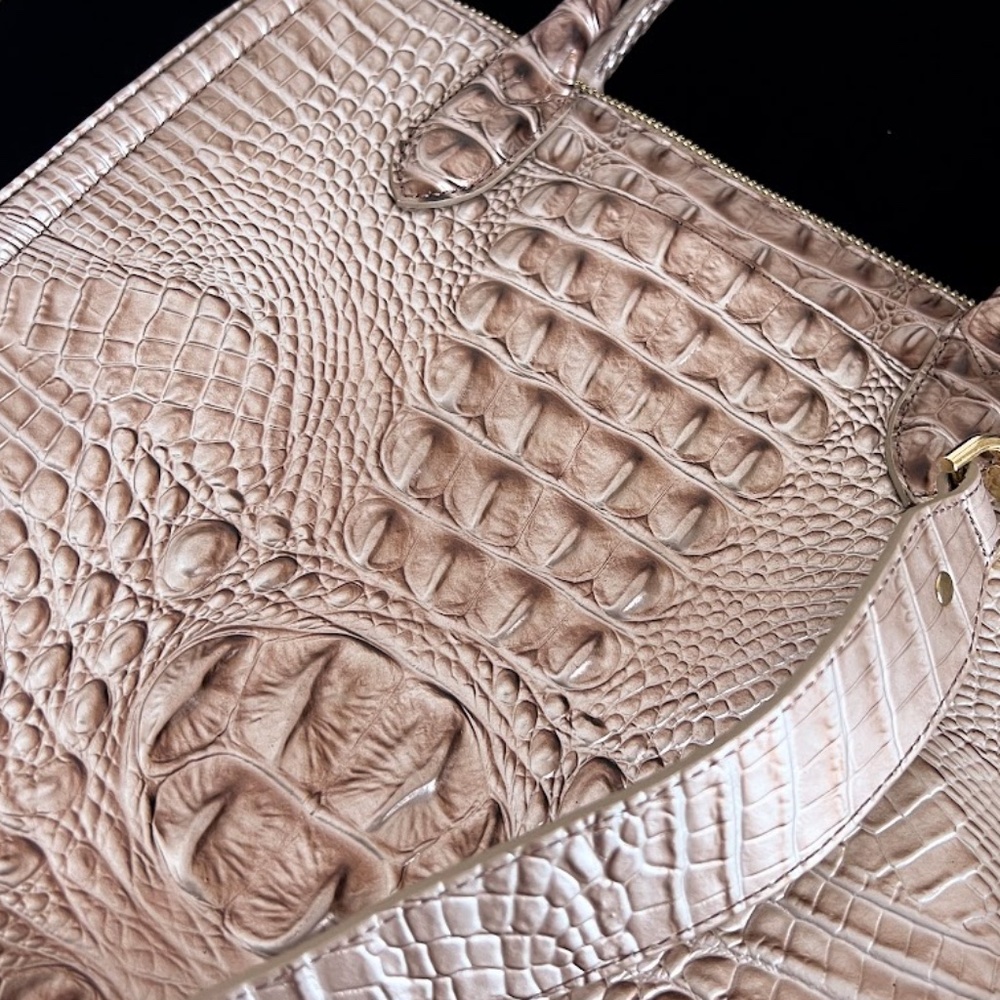 Brahmin Caroline Silver Lining Melbourne Satchel NWOT - Picture 15 of 15